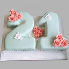 This pretty ice box cake comes together easily, thanks to prepared ice cream. Floral Theme 21 Number Cake Myflowertree