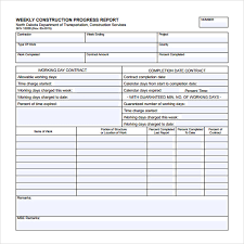 Construction Status Report Template 6 Templates Example Templates Example Progress Report Template Progress Report Report Template