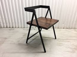 Handcrafted Wood And Metal Frame Dining Chair Model Name Etsy Metal Chairs Wood And Metal Dining Chairs