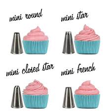 Mini Cupcake Decorating Tip Set Cupcake Decorating Tips Mini Cupcakes Cute Baking