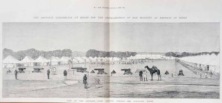 Viceroy's Camp At The Delhi Durbar, 1877 Print - Past-India