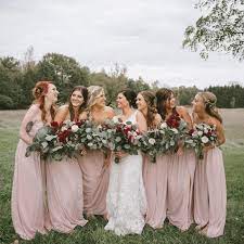 David S Bridal Bridesmaids In Quartz Pink Strapless Bridesmaid Dresses For A Fall Weddi Bridesmaid Colors Davids Bridal Bridesmaid Dresses Fall Wedding Dresses