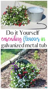 Aug 23, 2019 · diy front yard ideas these cool ideas will make your house stand out from the rest of the neighborhood, thanks to your ingenious and creative front yard makeovers. Diy Hanging Flowers In A Metal Bucket Life Is Sweeter By Design