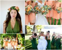 Green Peach Colour Palette For Your Wedding In Ireland Dream Irish Wedding Olive Green Weddings Wedding Colors Green Wedding Colors