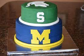 Msu U Of M House Divided Cake Cake Cake Images Wedding Cakes