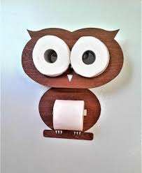 Un Utilitaire Divertissant Pour La Salle De Bain Owl Sert De Stockage Unir Pour Deux Rouleaux Et Un Support Pou Diy Toilet Toilet Paper Storage Paper Storage