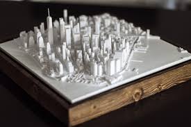 Nyc 3d Print Lower Manhattan Prints City Prints