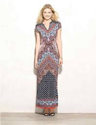 52 11 Belted Scarf Print Knit Maxi Dress Dressbarn Maxi Knit Dress Mod Cloth Dresses Style Maxi Dress