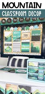 Browse the list of more than 60 classroom themes at the bottom of this post for inspiration! Mountain Theme Classroom Decor Mountain Theme Classroom Preschool Classroom Decor Classroom Themes