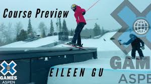 Join facebook to connect with eileen gu and others you may know. Eileen Gu Jeep Women S Ski Slopestyle Course Preview X Games Aspen 2021 Youtube