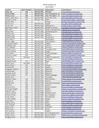 Web page staff info.xlsx