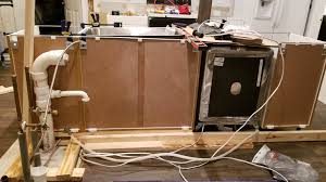 kitchen island renovation plumbing