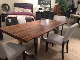 Dining room sets will save you the hassle of putting together a perfect furniture ensemble. American Furniture Warehouse Live Edge Dining Table How Cool Facebook