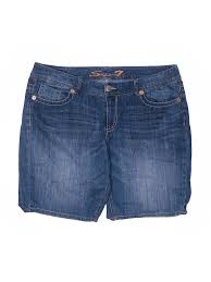 details about seven7 women blue shorts 18 plus