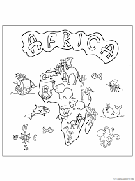 Twelve simple african masks to color. Africa Coloring Pages Countries Of The World Educational Printable 2020 364 Coloring4free Coloring4free Com