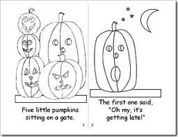 They are allowed to imitate everything which is related to. Five Little Pumpkins Coloring Book Five Little Pumpkins Halloween Preschool Pumpkin Coloring Pages