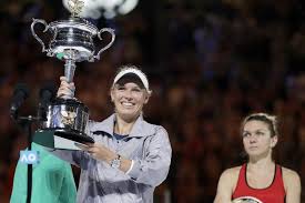 Australian Open Caroline Wozniacki Beats Simona Halep To Win 2018 Australian Open Women S Final Al Bilad English Daily