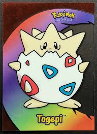 Togepi is a fairy type pokémon introduced in generation 2. Pokemon Card Togepi Topps Tv Animation Pc8 Excellent Se