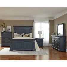 Classic Slate Blue 4 Piece King Bedroom Set Everly Bedroom Sets Queen King Bedroom Sets Bedroom Sets
