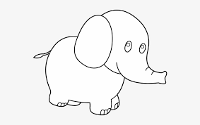 Baby elephant shower illustrations & vectors. Cute Elephant Clipart Black And White Baby Elephant For Coloring Transparent Png 550x436 Free Download On Nicepng