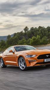 Ford Mustang Gt Orange Muscle Car 720x1280 Wallpaper Ford Mustang Gt Mustang Gt