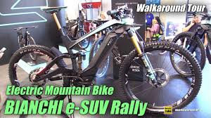 The aluminum frame inspires nostalgia of the early years of mountain bike frame design when brands were experimenting with different configurations for the 2021 canyon:on has more power and range. 2020 Bianchi E Suv Rally Electric Mountain Bike Walkaround Debut At 2019 Eurobike Youtube