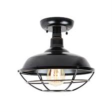 Buy the best and latest flush mount ceiling light on banggood.com offer the 5 284 руб. Small 1 Light Imperial Black Outdoor Ceiling Light Semi Flush Mount El809sfib The Home Depot