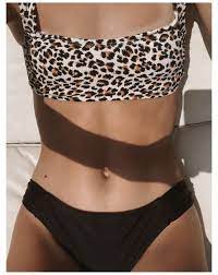 Junior S Ribbed Bralette Bikini Top Xhilaration Animal Print Cheetah Print Swimsuit Target Hey There Sassy Trendy Swimsuits Swimsuits Bikini Swimsuits