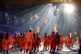 The gotthard tunnel is located in geneva, switzerland and is the worlds largest tunnel made through a mountain. Bizarre Stage Show Opens Gotthard Rail Tunnel In Switzerland