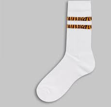 Asos Design Sport Socks In White With Animal Print Stripes 3 Pack Multipack Saving Asos Sport Socks Asos Designs Socks