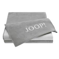 Melange decke | alles von joop! Joop Wohndecke Uni Doubleface Grau Hellgrau