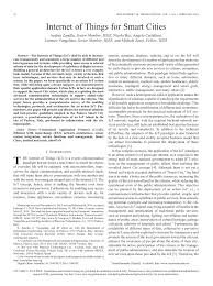 Ieee xplore, delivering full text access to the world's highest quality technical literature in engineering and technology. Pdf Internet Of Things For Smart Cities