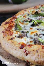 Philly Cheese Steak Pizza Recipe Yummly Recipe Homemade Pizza Crust Perfect Homemade Pizza Pizza Recipes Dough