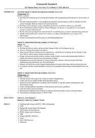 You might need a resume reboot. Object Oriented Programmer Resume Samples Velvet Jobs