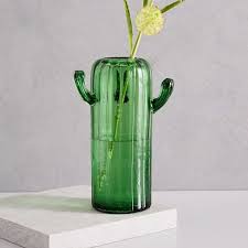 Cactus Snow Globe Glass Vase Glass Cactus
