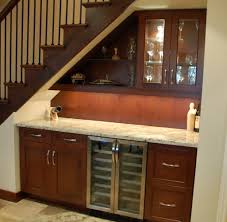 Diy under the stairs butler's bar. Under The Stairs Bar And Beverage Fridge Kitchen Under Stairs Bar Under Stairs Stairs In Kitchen