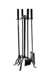 Heavy-Duty Fireplace Tool Set, Black, 5-pc Panacea