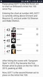 Got7 Is The First K Pop Act To Hit The Billboard Artist 100