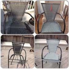 Old Deck Chairs Looking Spiffy With New Paracord Weave Oversized Chair Living Room Wayfair Living Room Chairs Wicker Patio Chairs