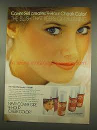 1977 Cover Girl 9-hour Cheek Color Ad