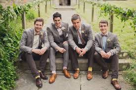 Are you loving this perfectly tailored blue suit with polka dot tie?! 10 Ways To Style Your Groom And His Men Vintage Chic Vintage Brides