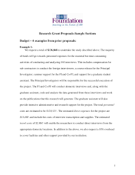 1 Research Grant Proposals Sample Sections Budget 4 Examples From Prior Proposals Example 1 We Request A Total Of Grant Proposal Proposal Proposal Sample
