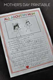 Mother S Day Fill In Sheet Mother S Day Printables Mothers Day Mothers Day Crafts