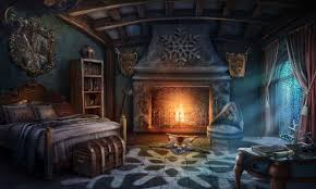Art Gameart Gaming Gamedev Gamedevelopmentart Game Bedroom Room Masterbedroom Vintage Massive Furniture Fi Fireplace Art Bedroom Art Fantasy Rooms