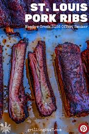St Louis Pork Ribs On My Sq36 Offset Smoker Grilling 24x7 Pork Ribs Offset Smoker Smoked Ribs