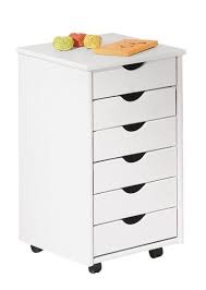 Caisson De Bureau 6 Tiroirs Bois Massif Vernis Blanc Sali Lestendances Fr Caisson Bureau Tiroir Bois Bureau Bois