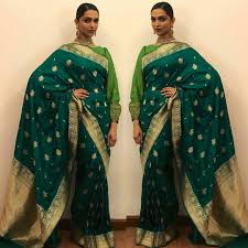 Deepika Padukone Beautiful In Green Saree Deepika Padukone Saree Deepika Padukone Saree