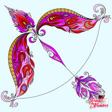 Illustration Fleche Cupidon Coloriage Illustration Dessin
