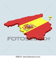 Maar wat doe je als je geen. De Spaanse Vlag In De Vorm Van Spanje Stock Illustraties 656014 Fotosearch