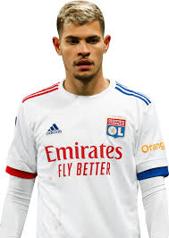 Bruno Guimarães Olympique Lyonnais football render - FootyRenders